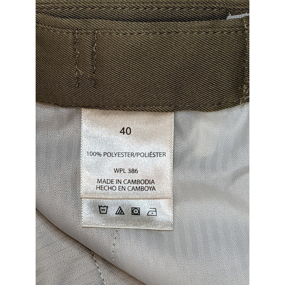 Haggar Cool 18 Gab Golf Shorts Dress Khaki Beige‎ Flat Front Mens 40 Preppy NWT - Picture 6 of 13